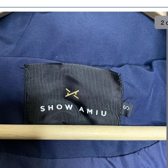 Show Amiu Women’s Down Puffer Coat Small Navy Blue - Picture 2 of 6